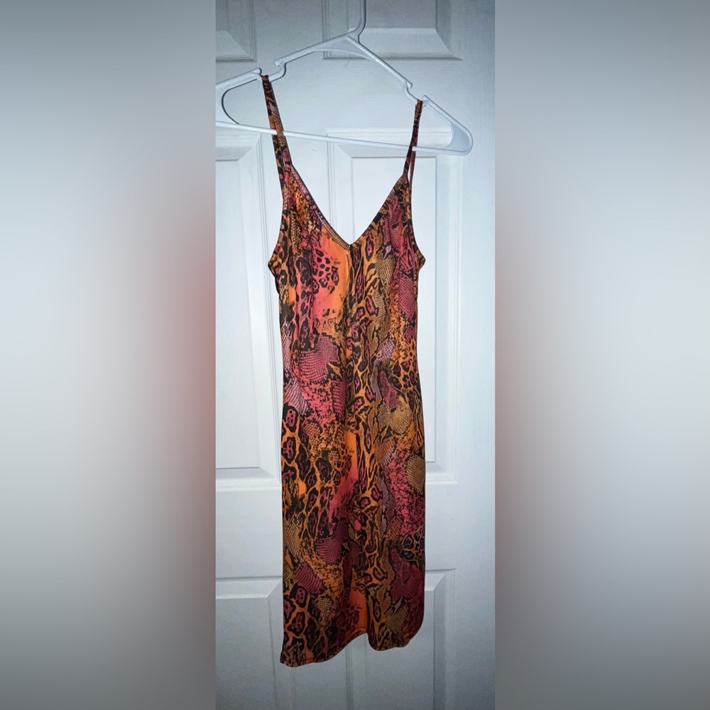 Pretty Little Thing Snake Print Mini Dress